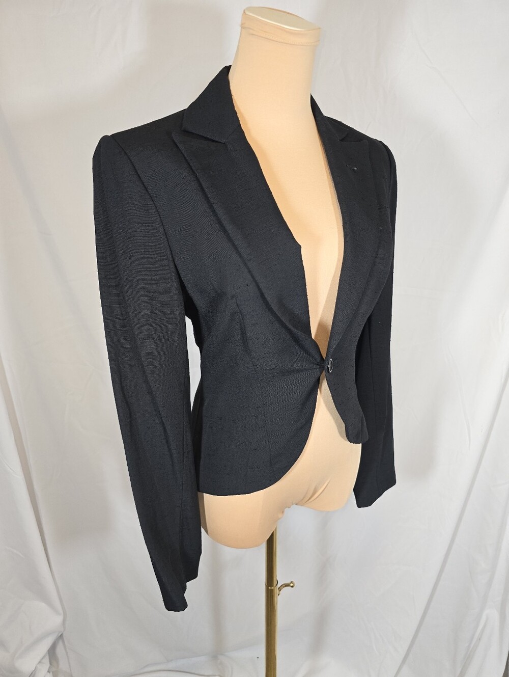 Classic Black Single-Button Tailored Blazer